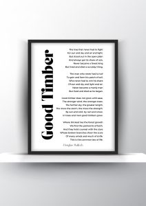 Good Timber Poem By Douglas Malloch Shark Printables