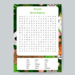 Animal Word Search Printable