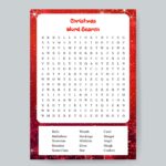 Christmas Word Search Printable