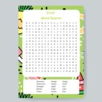 Fruit Word Search Printable