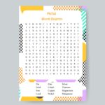 Metal Word Search Printable