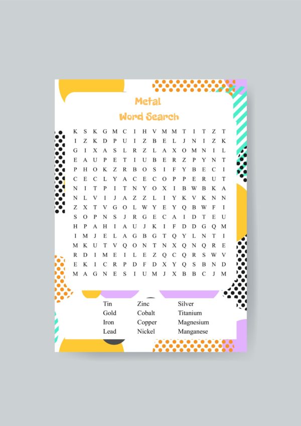 Metal Word Search