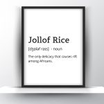 Funny Jollof Rice Wall Art