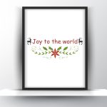 Joy to the world printable wall art