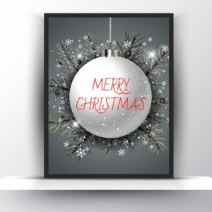 Merry Christmas printable wall art