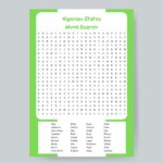 Nigerian States Word Search Printable