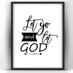 Let go and let God Printable