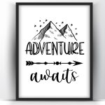 Adventure Awaits Printable Wall Art