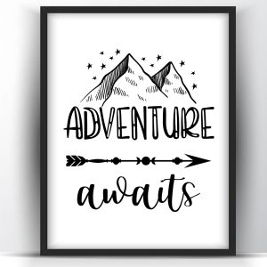 Adventure Awaits Printable Wall Art