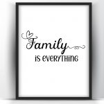 Family is Everything Printable and Poster