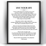 Live Your Life by Chief Tecumseh