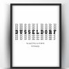Dusseldorf Typography City Map Print