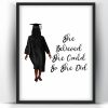 Graduation Gift She Believed Black Woman 1