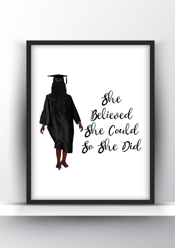 Graduation Gift She Believed Black Woman 1