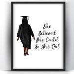 Graduation Gift She Believed Black Woman 1