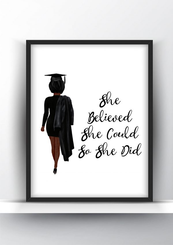 Graduation Gift She Believed Black Woman 2