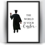 Graduation Gift The World is your oyster Black Man 1