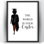 Graduation Gift The World is your oyster Black Woman 2