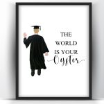 Graduation Gift The World is your oyster White Man 1