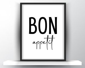 Bon Appetit Printable Wall Art - Shark Printables