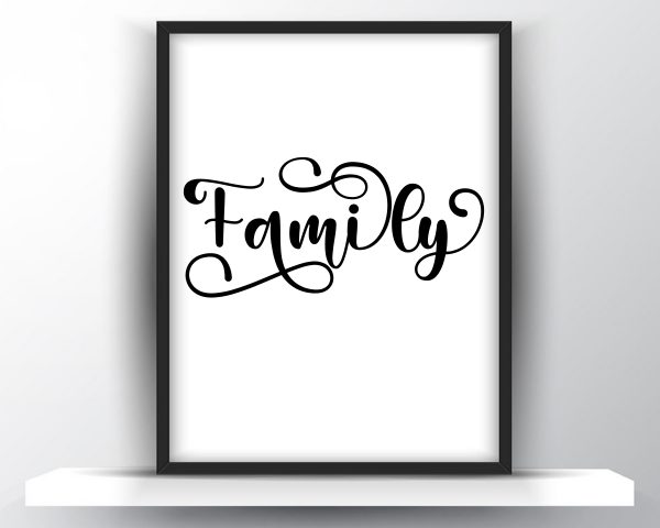 Family printable wall art