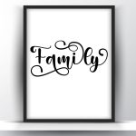 Family printable wall art