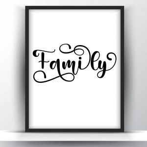 Family printable wall art