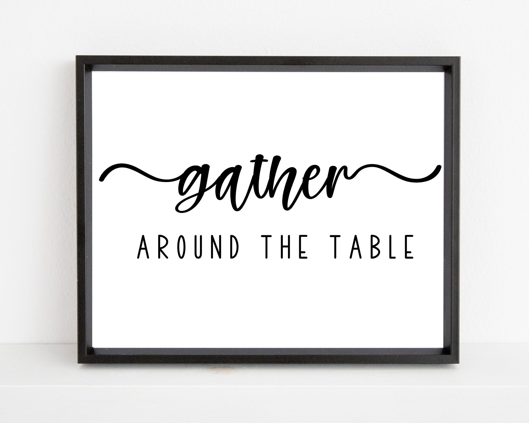 Gather Around The Table Printable Wall Art Shark Printables