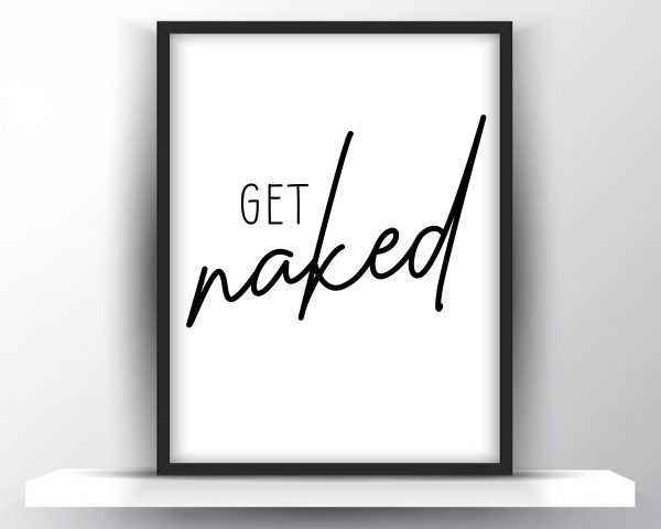 Get naked printable wall art