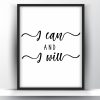 I can and I will printable wall art