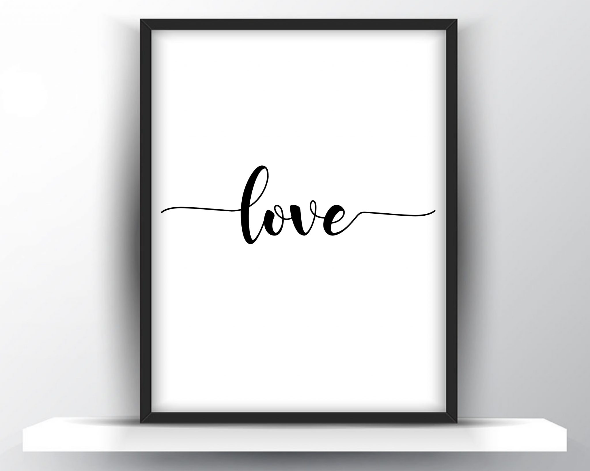 Love Printable Wall Art - Shark Printables