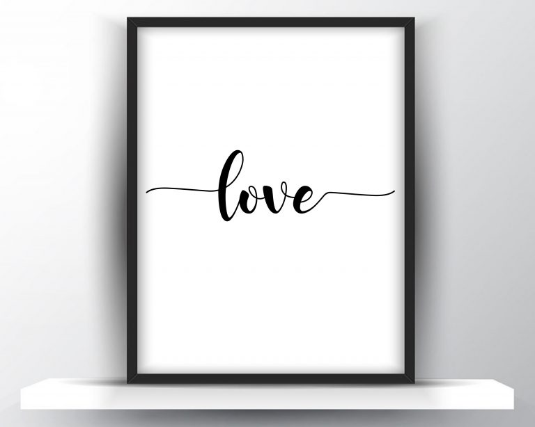 Love Printable Wall Art - Shark Printables