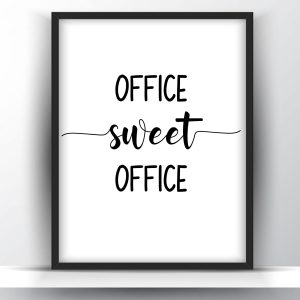 Office sweet office printable wall art