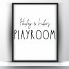 Personalized kids name playroom sign printable