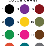 Shark Printable Color Chart