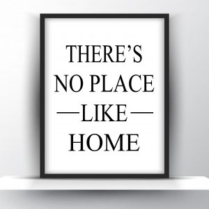 There’s No Place Like Home Unframed And Framed Wall Art Poster Print