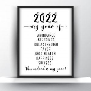 2022 Is My Year Printable Wall Art