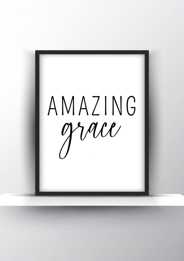 Amazing grace Unframed and Framed Wall Art Poster Print