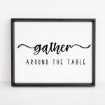 Gather around the table Unframed and Framed Wall Art Poster Print