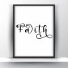 Faith Unframed and Framed Wall Art Poster Print