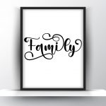 Family Unframed and Framed Wall Art Poster Print