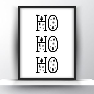 Hohoho Christmas Printable Wall Art