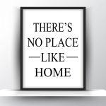 There s no place like home Unframed and Framed Wall Art Poster Print