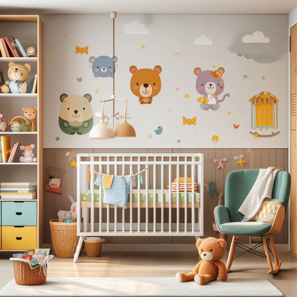 Animal Wall Decals nursery room