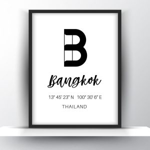 Bangkok City Thailand Print Printable Wall Art