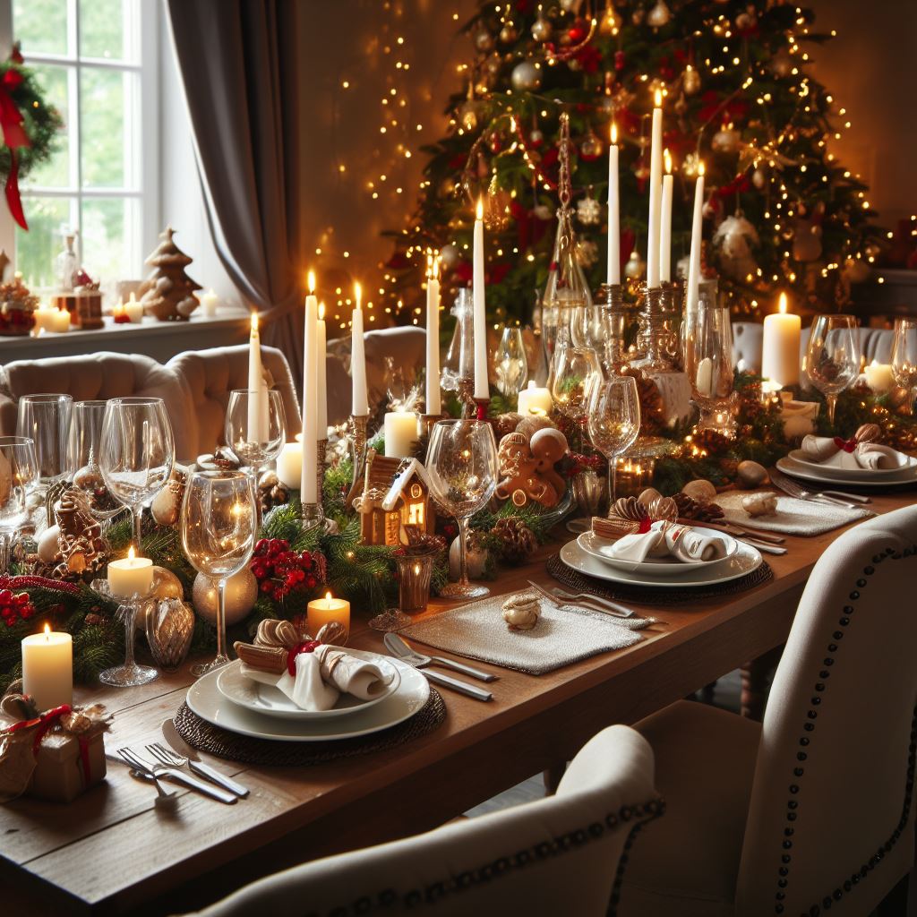 Festive Dining Table - christmas