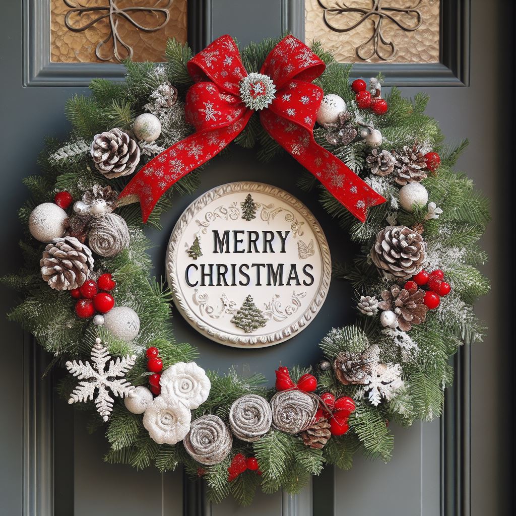 Festive Front Door - christmas