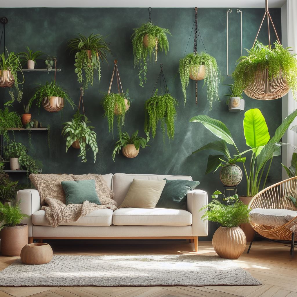 Sustainable Home Decor Trends For 2024 Shark Printables   Indoor Plants And Green Walls 