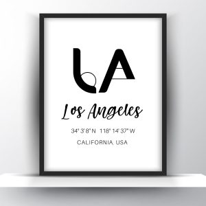 Los Angeles California USA Print Printable Wall Art