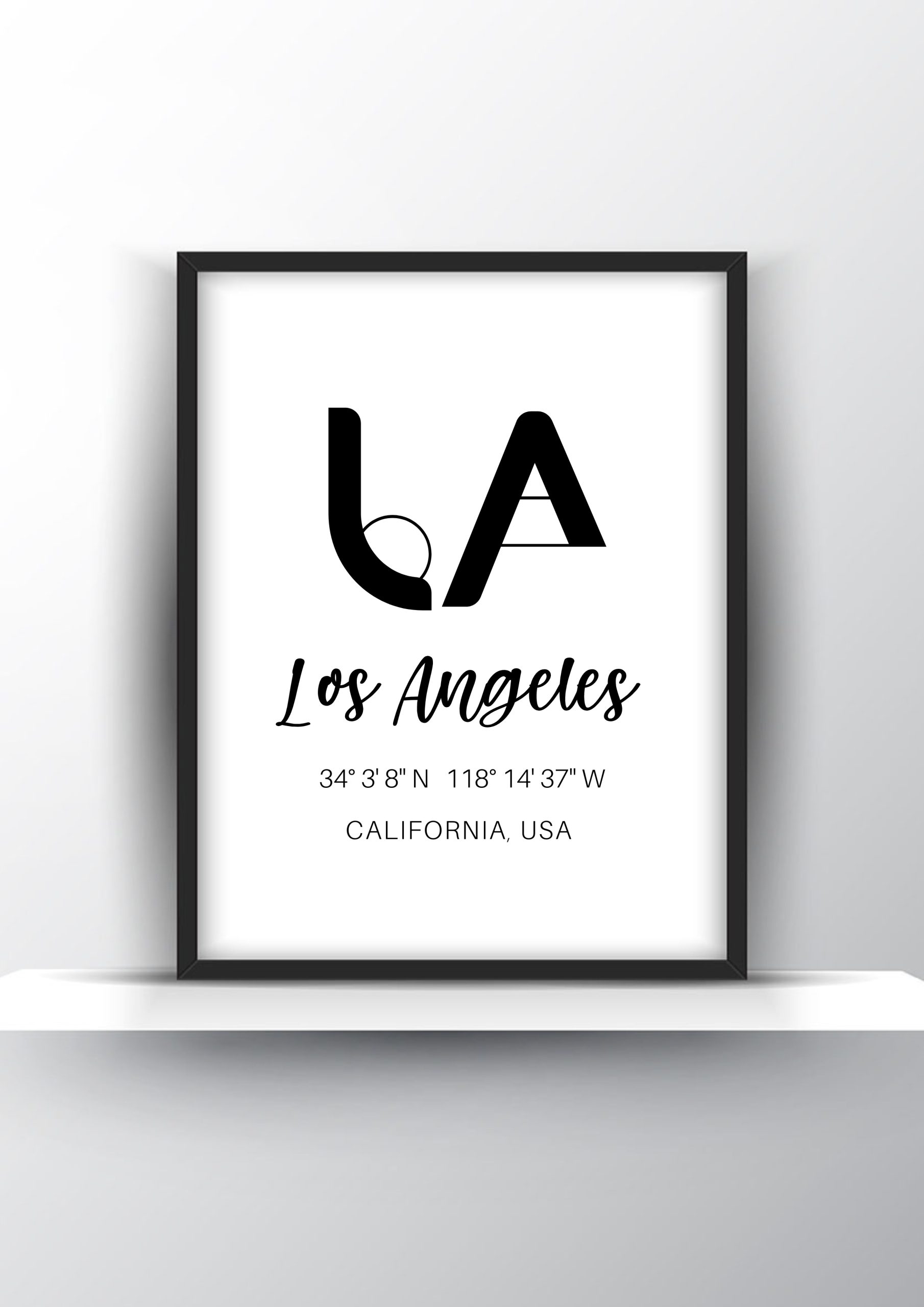 Los Angeles California USA Print Printable Wall Art